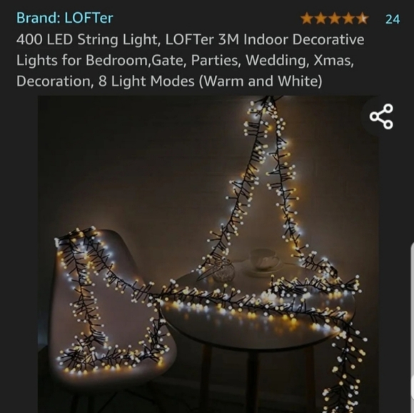 Lofter Decorative Be Inspired 400 LED Decorative Sring Lights - Picture 4 of 7